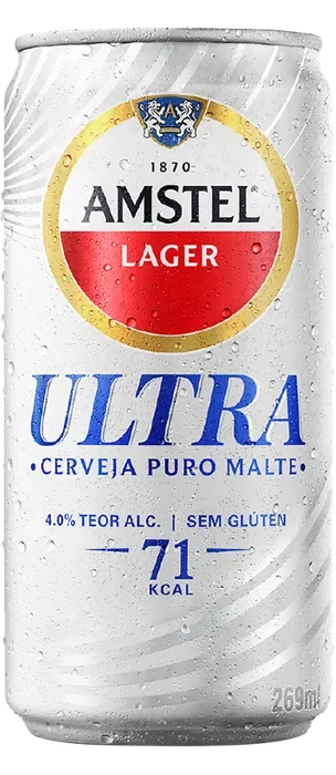 Amstel Ultra — Lata 269 ml C/12 — Descartável
