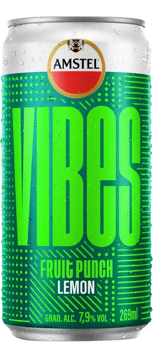 Amstel Vibes Lemon — Lata 269 ml C/6 — Descartável