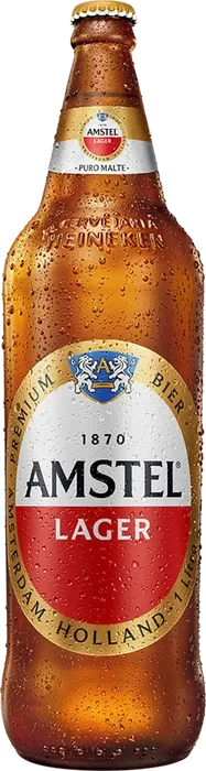 Amstel Lager — Litrão 1 L C/12 — Retornável