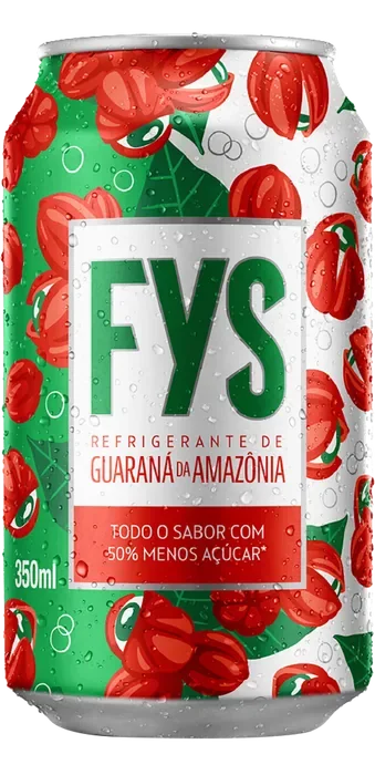 FYS Guaraná da Amazônia — Lata 350 ml C/12 — Descartável