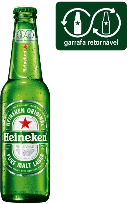 Heineken Original — Long neck 330 ml Cx C/24 — Retornável